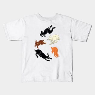 Rabbits (brown) Kids T-Shirt